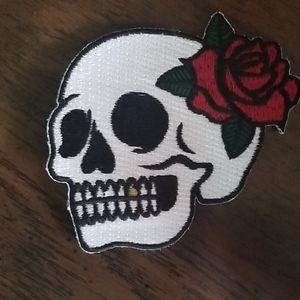 Iron on skull patch